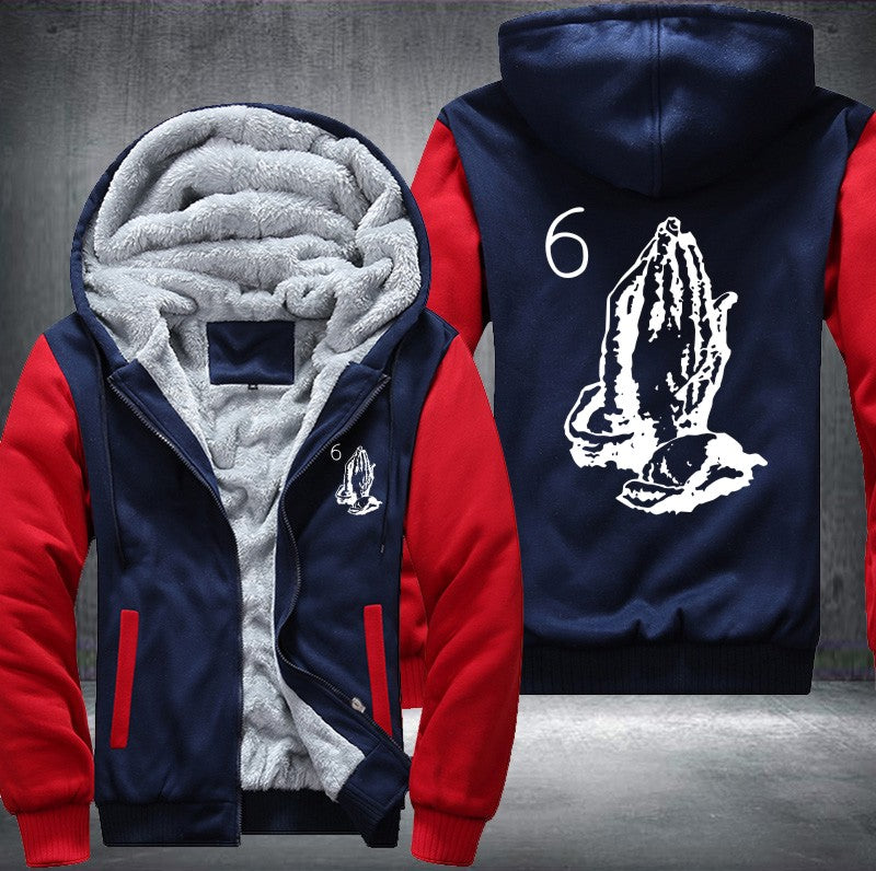 the 6 God Fleece Hoodies Jacket