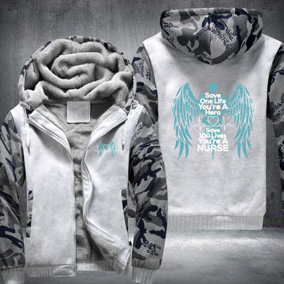 Save 100 lives you're a nurse Fleece Hoodies Jacket