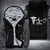 RN nurse heart rate Fleece Hoodies Jacket