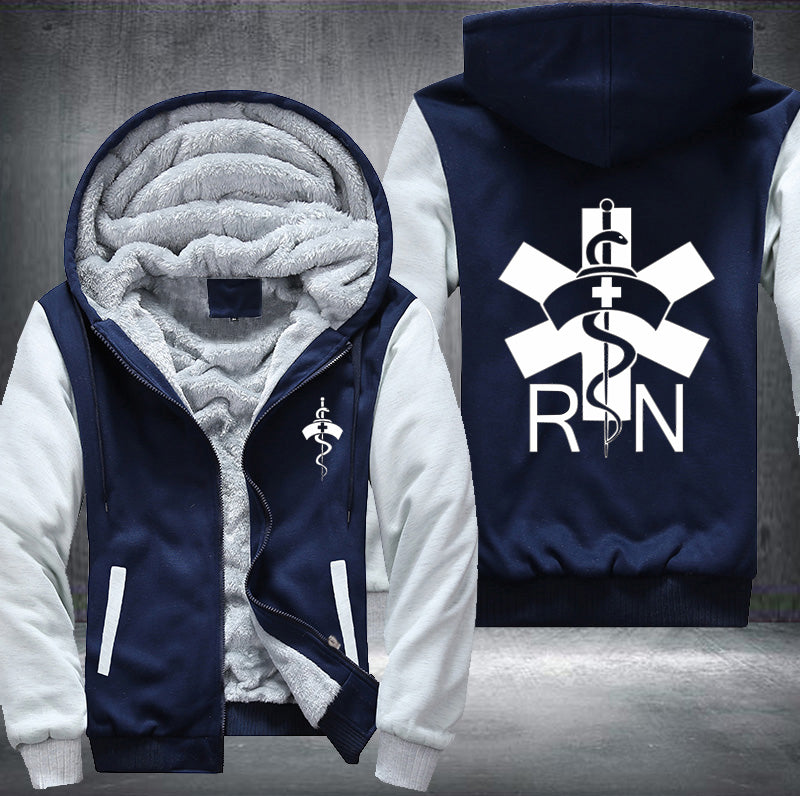 Registered nurse RN nurse Fleece Hoodies Jacket