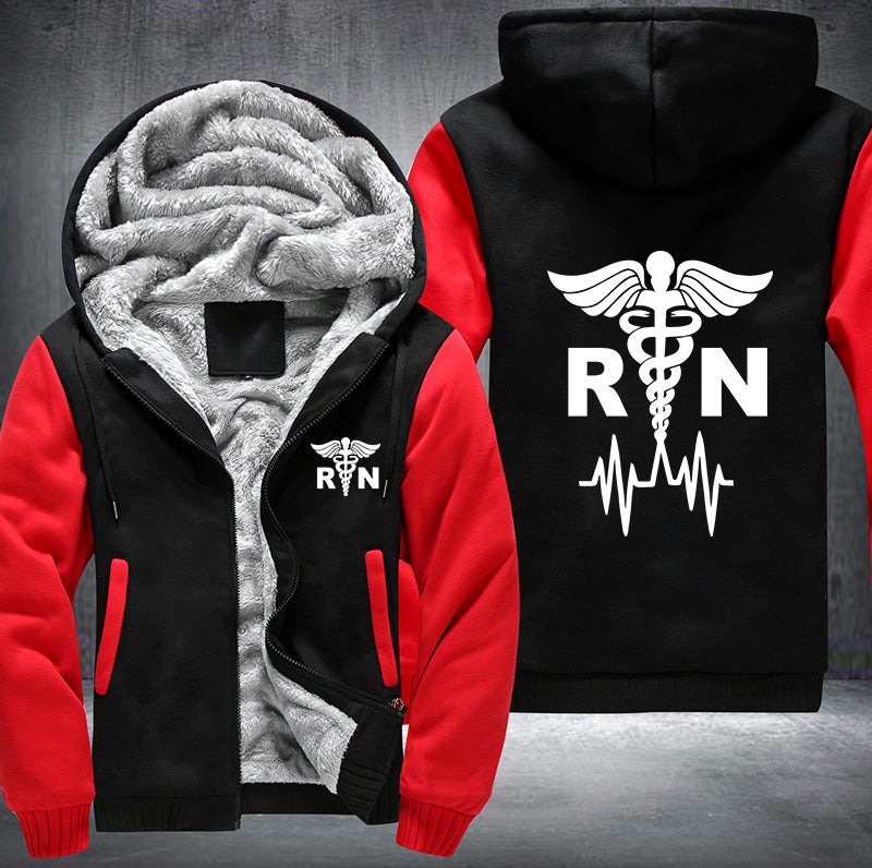Nurse RN Fleece Hoodies Jacket