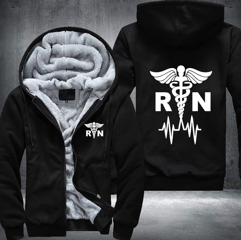 Nurse RN Fleece Hoodies Jacket