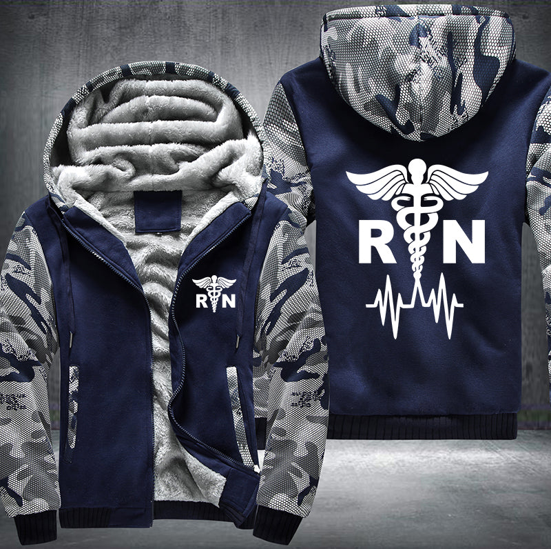 Nurse RN Fleece Hoodies Jacket