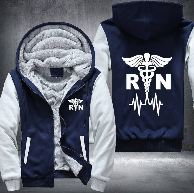 Nurse RN Fleece Hoodies Jacket