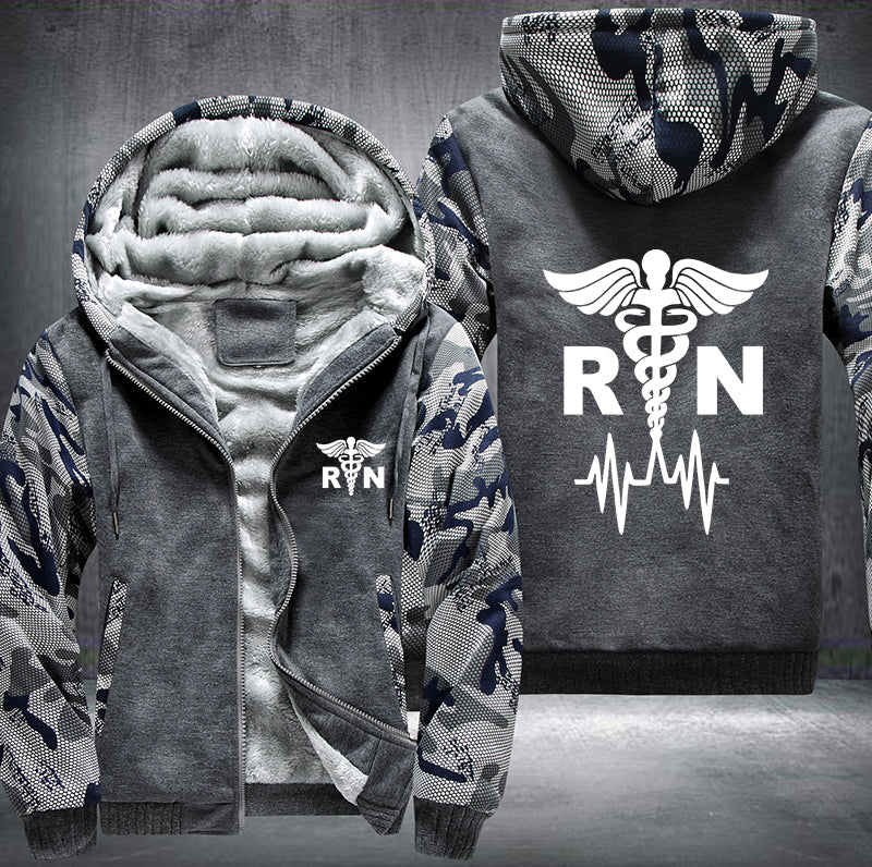 Nurse RN Fleece Hoodies Jacket