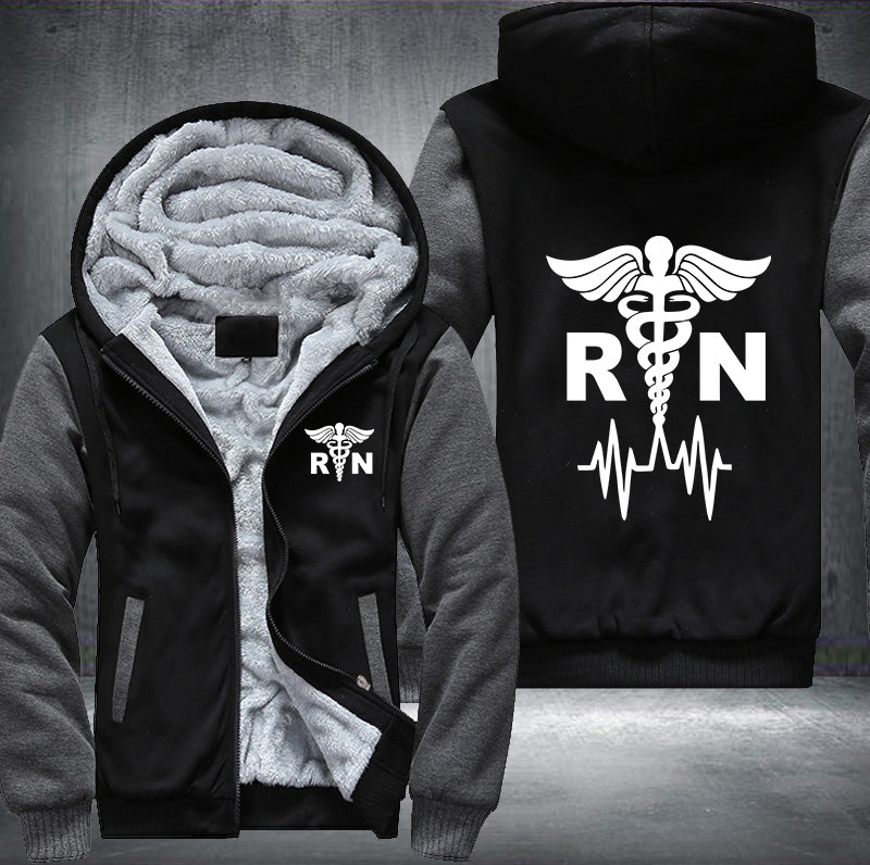 Nurse RN Fleece Hoodies Jacket