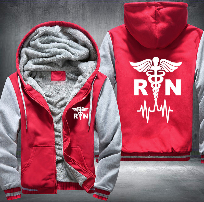 Nurse RN Fleece Hoodies Jacket