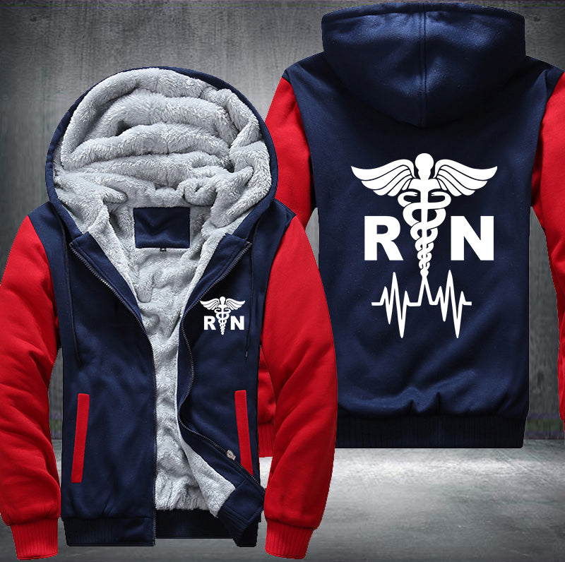 Nurse RN Fleece Hoodies Jacket