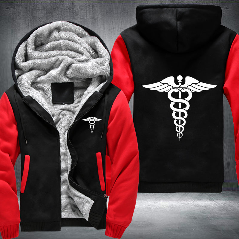 Nursing Symbol Fleece Hoodies Jacket