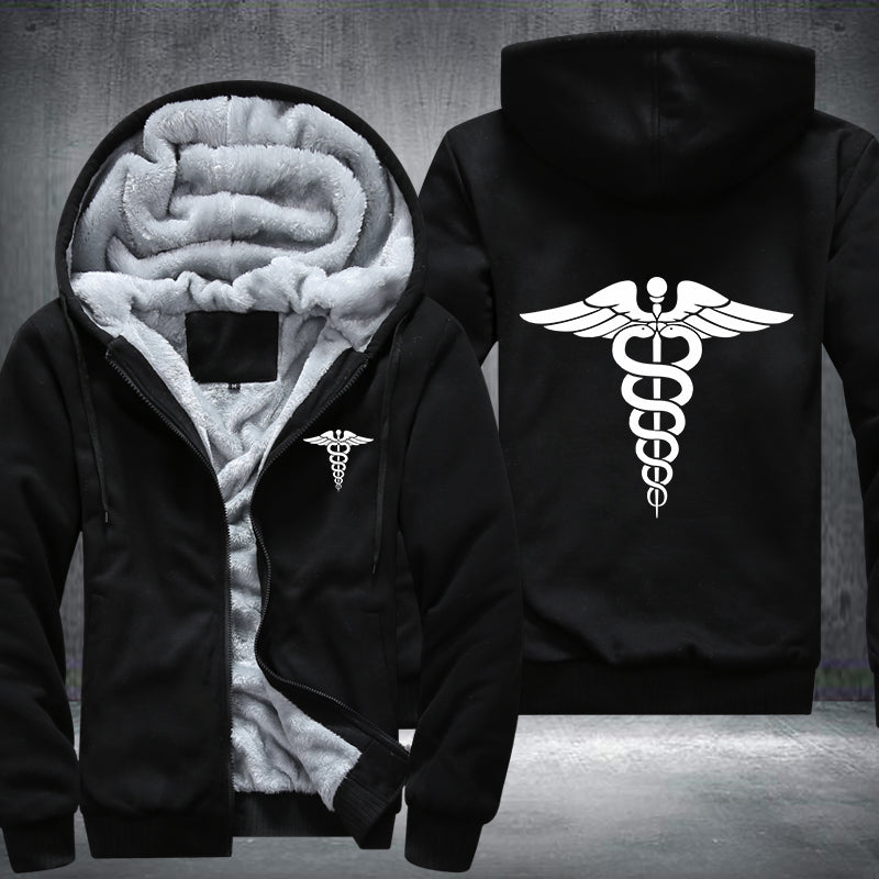 Nursing Symbol Fleece Hoodies Jacket