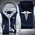 Nursing Symbol Fleece Hoodies Jacket