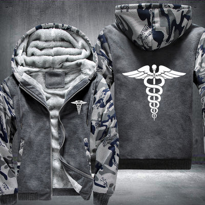 Nursing Symbol Fleece Hoodies Jacket