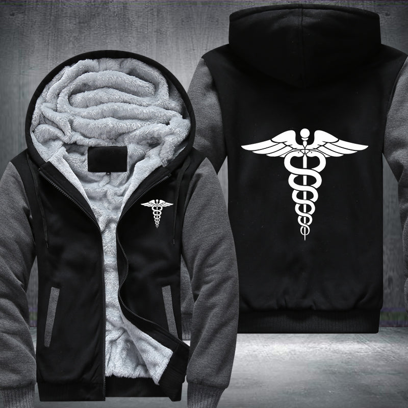Nursing Symbol Fleece Hoodies Jacket