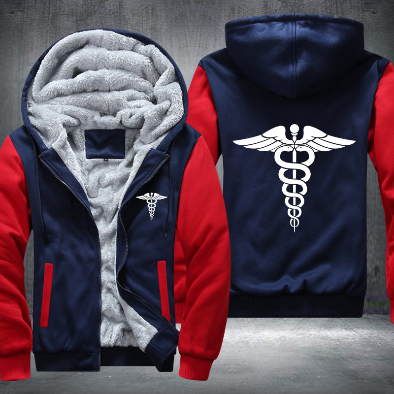 Nursing Symbol Fleece Hoodies Jacket