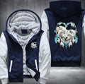 LOVELY COUPLE WOLF DESIGN Fleece Hoodies Jacket