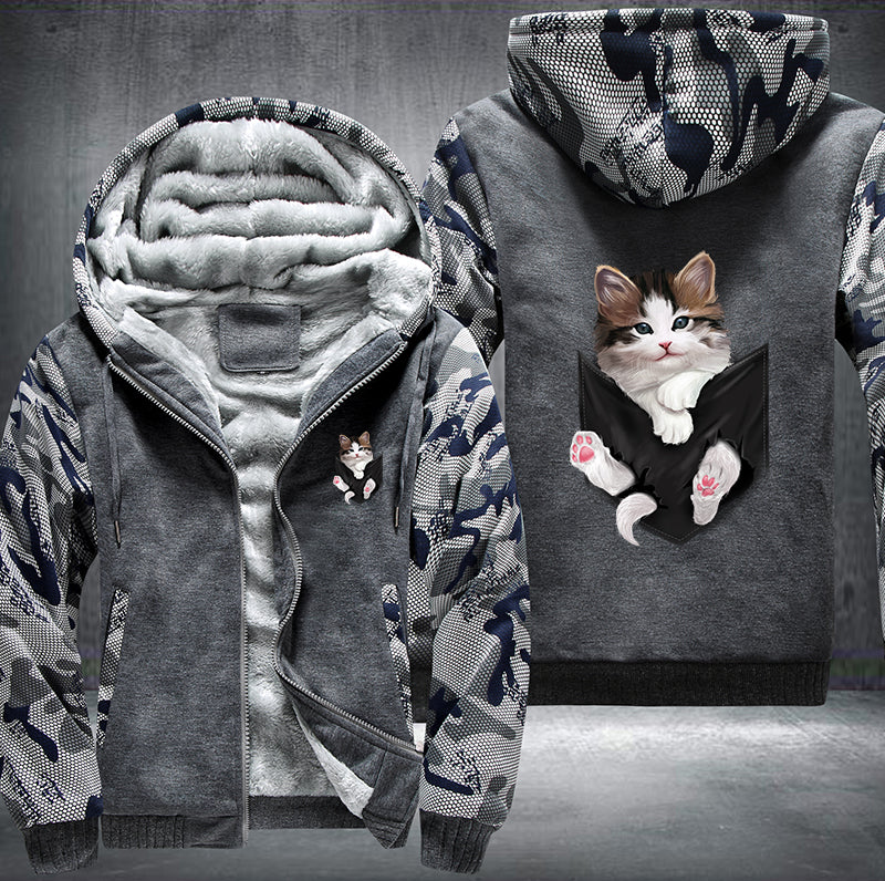 Relax Cute Cat Fleece Hoodies Jacket