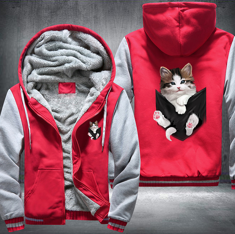 Relax Cute Cat Fleece Hoodies Jacket