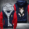 Relax Cute Cat Fleece Hoodies Jacket