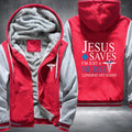 Jesus saves I'm just a nurse Fleece Hoodies Jacket