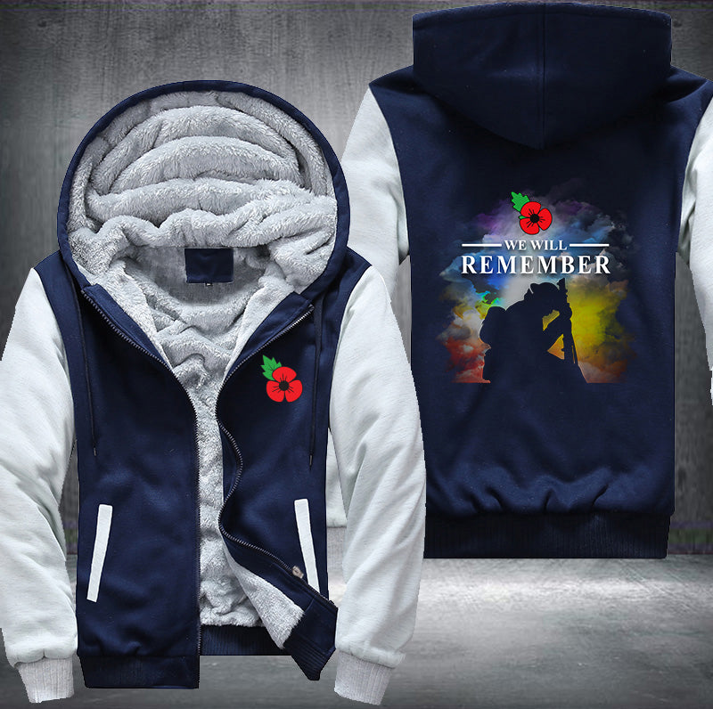 WE WILL REMEMBER Fleece Hoodies Jacket