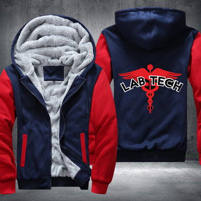 Lab tech nursing Fleece Hoodies Jacket