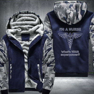 Nurse what's your superpower Fleece Hoodies Jacket