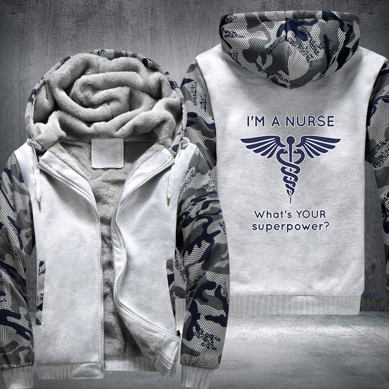 Nurse what's your superpower Fleece Hoodies Jacket