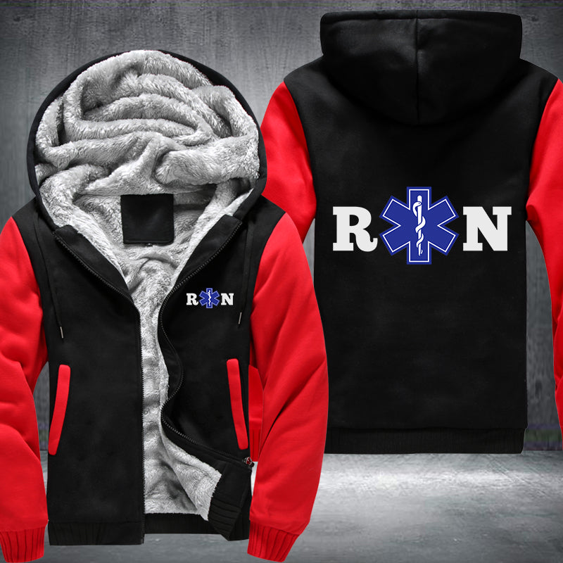 RN Registered Nurse design Fleece Hoodies Jacket