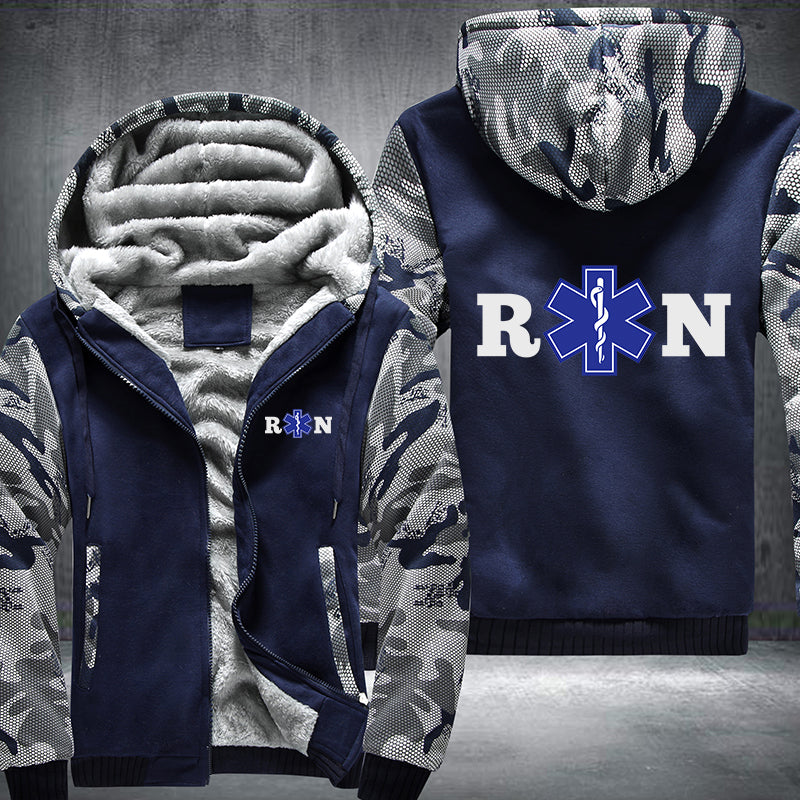 RN Registered Nurse design Fleece Hoodies Jacket