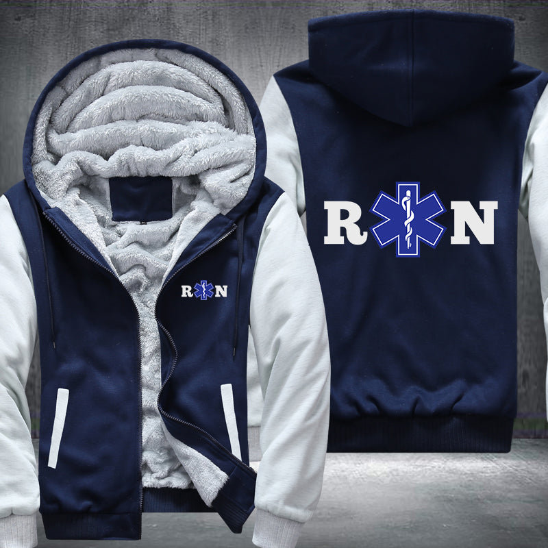 RN Registered Nurse design Fleece Hoodies Jacket