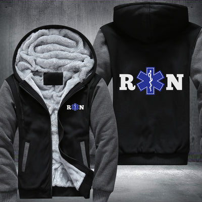 RN Registered Nurse design Fleece Hoodies Jacket