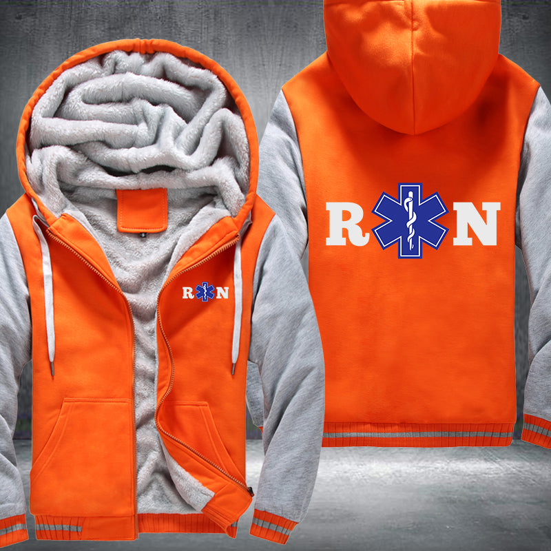 RN Registered Nurse design Fleece Hoodies Jacket