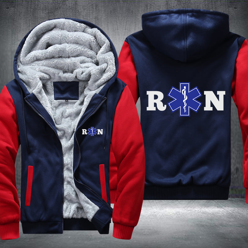 RN Registered Nurse design Fleece Hoodies Jacket