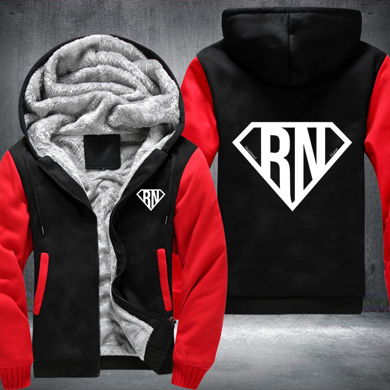 Super RN Registered Nurse Fleece Hoodies Jacket