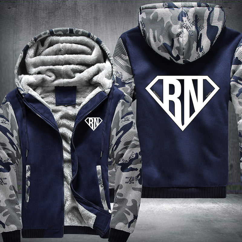 Super RN Registered Nurse Fleece Hoodies Jacket