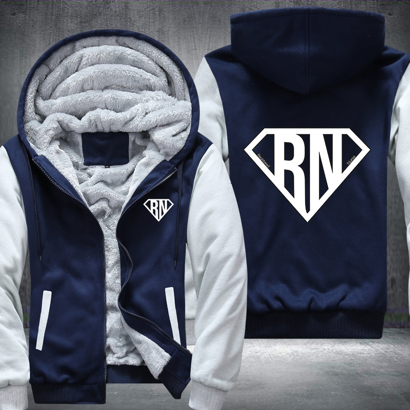 Super RN Registered Nurse Fleece Hoodies Jacket
