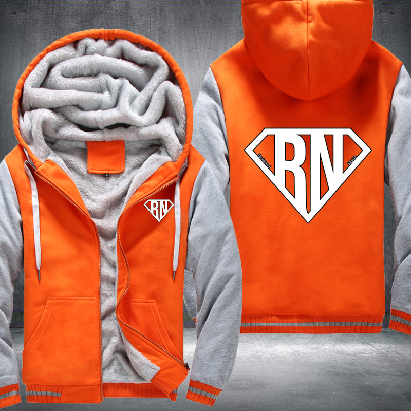 Super RN Registered Nurse Fleece Hoodies Jacket