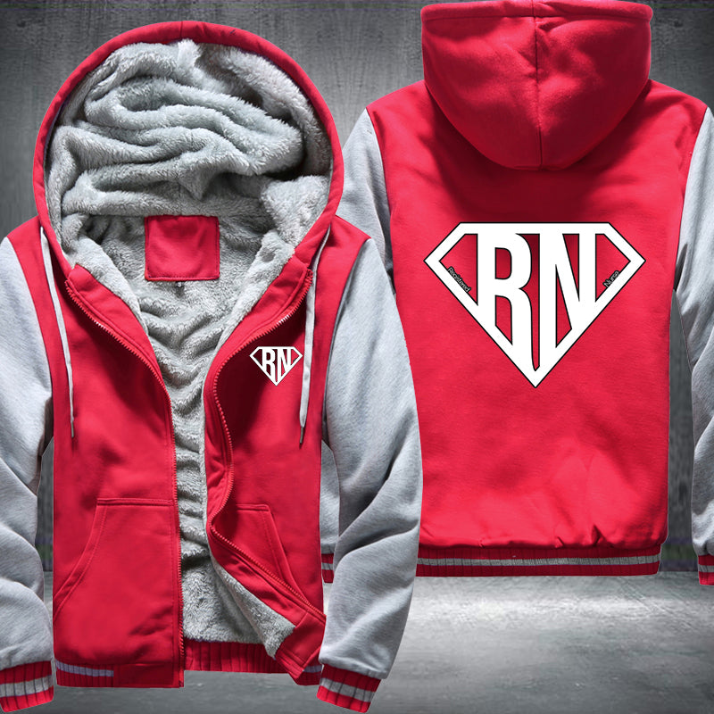 Super RN Registered Nurse Fleece Hoodies Jacket