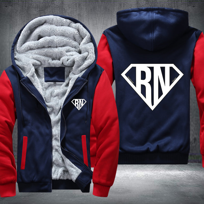 Super RN Registered Nurse Fleece Hoodies Jacket