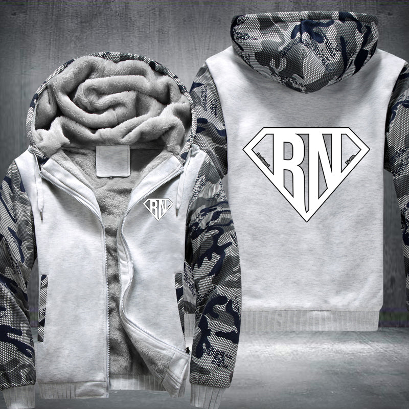 Super RN Registered Nurse Fleece Hoodies Jacket
