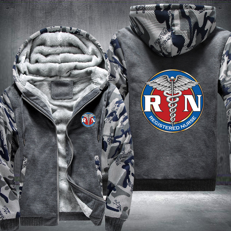 Design circle RN Registered Nurse Fleece Hoodies Jacket