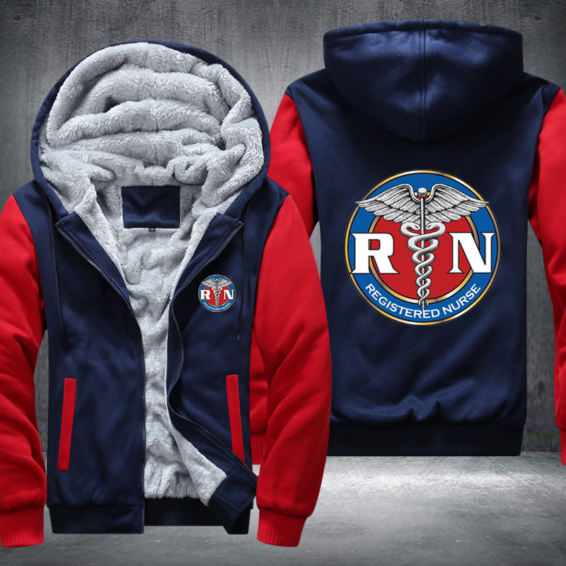 Design circle RN Registered Nurse Fleece Hoodies Jacket