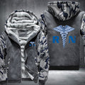 Blue design RN Registered Nurse Fleece Hoodies Jacket