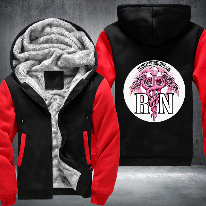 RN Registered Nurse Printing Fleece Hoodies Jacket
