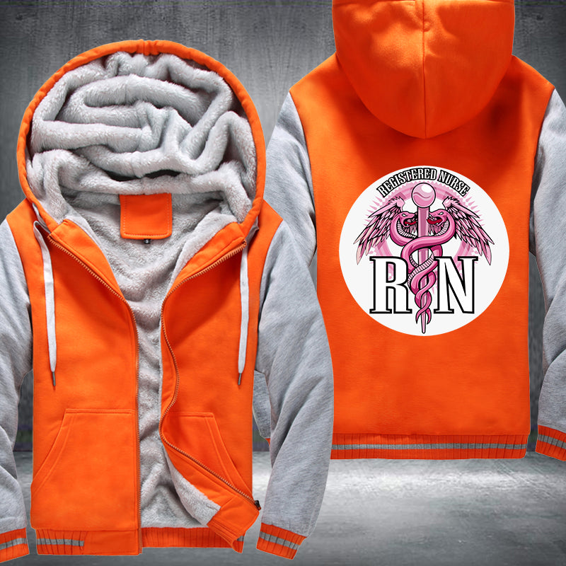 RN Registered Nurse Printing Fleece Hoodies Jacket