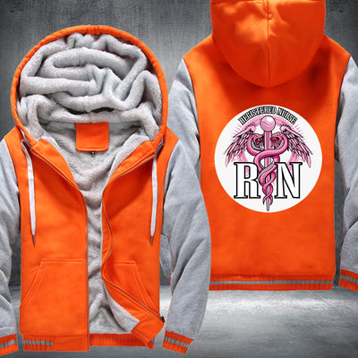 RN Registered Nurse Printing Fleece Hoodies Jacket