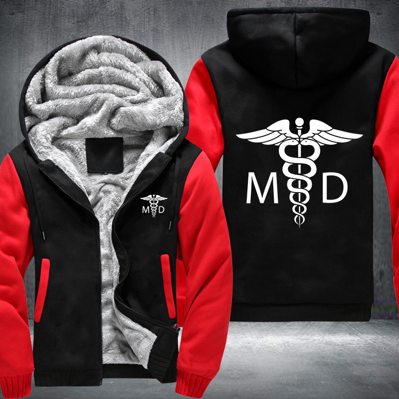 Medical Doctor MD Printing Fleece Hoodies Jacket