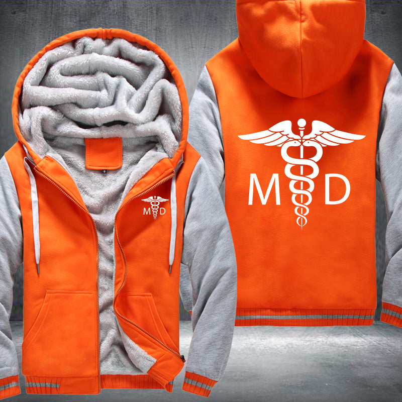 Medical Doctor MD Printing Fleece Hoodies Jacket