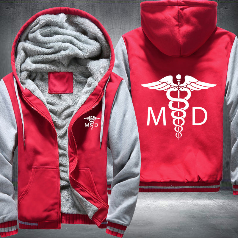 Medical Doctor MD Printing Fleece Hoodies Jacket