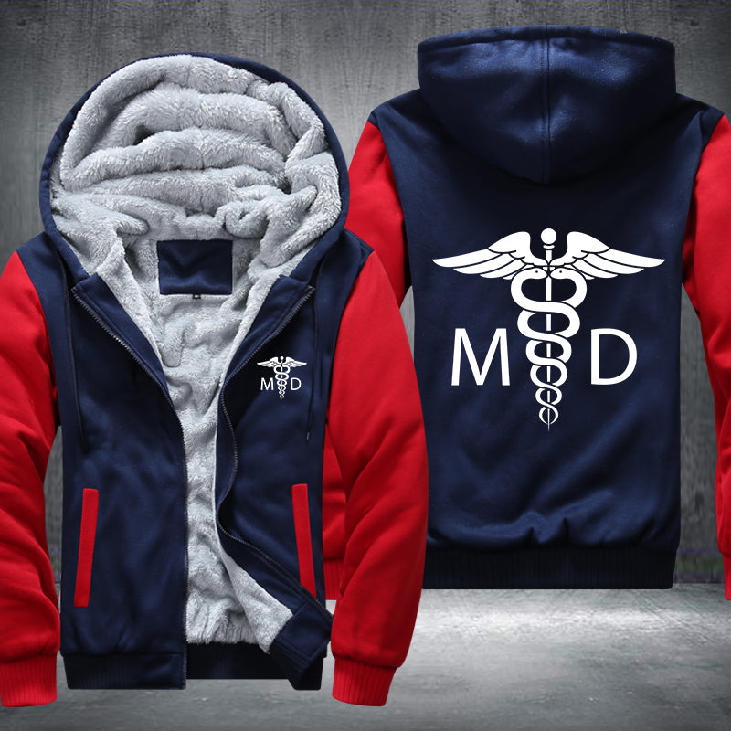 Medical Doctor MD Printing Fleece Hoodies Jacket